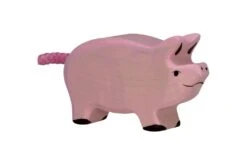 Holztiger Boerderij: biggetje 7x2x4cm, hout