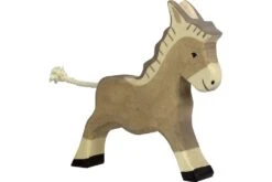 Holztiger Boerderij: ezel lopend 11x2x13cm, hout