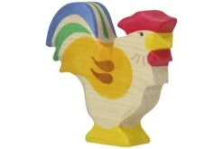 Holztiger Boerderij: haan 9x2x8cm, hout