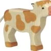 Holztiger Boerderij: kalf staand, bruin 11x3x9cm, hout -Goedkope Speelgoed holztiger boerderijkalfstaandbruin11x3x9cmhout