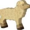 Holztiger Boerderij: lam 8x2x7cm, hout -Goedkope Speelgoed holztiger boerderijlam8x2x7cmhout