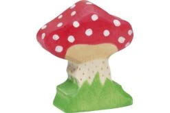 Holztiger Bosdieren: vliegenzwam 5x2x7cm, hout