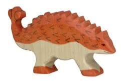 Holztiger Dinos: ankylosaurus 13x2x7cm, hout