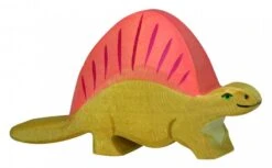Holztiger Dino's: dimetrodon 11x2x7cm, hout
