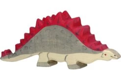 Holztiger Dino's: stegosaurus 18x2x8cm, hout