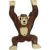 Holztiger Wildernis: chimpansee staand 9x2x13cm, hout -Goedkope Speelgoed holztiger wildernischimpanseestaand9x2x13cmhout