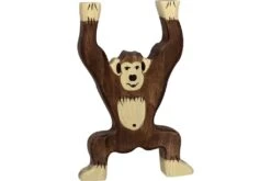 Holztiger Wildernis: chimpansee staand 9x2x13cm, hout