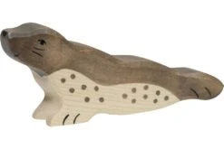 Holztiger Zeedieren: zeerob kop omhoog 14x3x6cm, hout