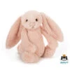 Jellycat Jellycat Knuffels - Bashful Blush Bunny Medium, 31cm -Goedkope Speelgoed jellycat jellycat knuffels bashful blush bunny med