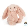 Jellycat Jellycat Knuffels - Bashful Blush Bunny Small, 18cm -Goedkope Speelgoed jellycat jellycat knuffels bashful blush bunny sma