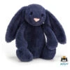Jellycat Jellycat Knuffels - Bashful Navy Bunny Small, 18cm -Goedkope Speelgoed jellycat jellycat knuffels bashful navy bunny smal