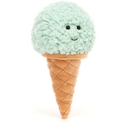 Jellycat Jellycat Knuffels - Irresistible Ice Cream Mint, 18cm 3 Jellycat Jellycat Knuffels - Irresistible Ice Cream Mint, 18cm