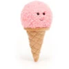 Jellycat Jellycat Knuffels - Irresistible Ice Cream Strawberry, 18cm -Goedkope Speelgoed jellycat jellycat knuffels irresistible ice cream