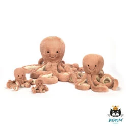Jellycat Jellycat Knuffels - Odell Octopus Baby, 14cm -Goedkope Speelgoed jellycat jellycat knuffels odell octopus baby 14cm 2