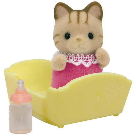Sylvanian Families Baby Gestreepte Kat 4 Sylvanian Families Baby Gestreepte Kat - Afbeelding 2