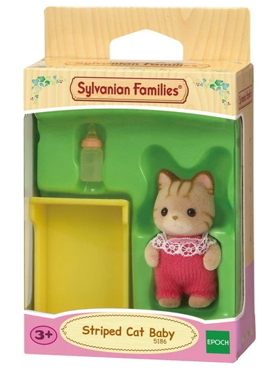 Sylvanian Families Baby Gestreepte Kat 3 Sylvanian Families Baby Gestreepte Kat